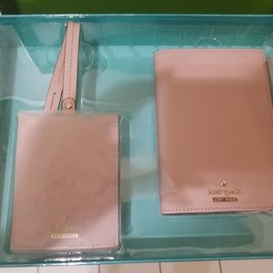 Kate Spade passport holder and luggage tag